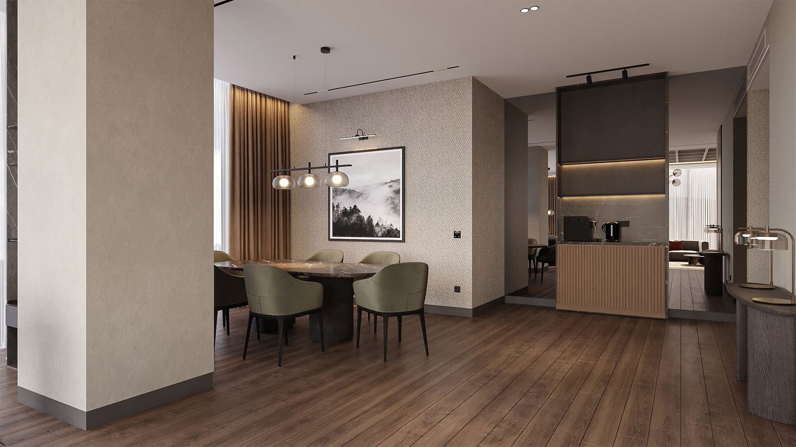 Deluxe suite dining area